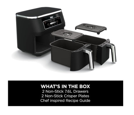 Ninja Foodi 4-in-1 Dual Zone Air Fryer 7.6L | AF200UK