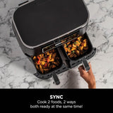 Ninja Foodi 4-in-1 Dual Zone Air Fryer 7.6L | AF200UK