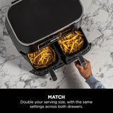 Ninja Foodi 4-in-1 Dual Zone Air Fryer 7.6L | AF200UK
