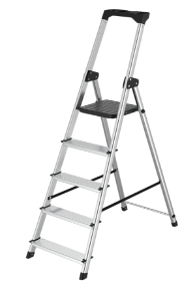 Protekk 5 Step Aluminum Ladder | ALLLAD1004