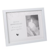 Amore Silver Anniversary Frame 4" x 6" - 25 Years | AM11825