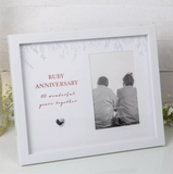 Amore Ruby Anniversary Frame 4" x 6" - 40 Years | AM11840