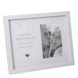 Amore Golden Anniversary Frame 4" x 6" - 50 Years │AM11850