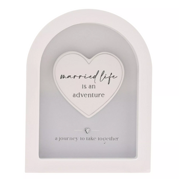 Amore Arch Plaque 18cm - Married | AM272