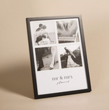Amore Black Multi Aperture Frame - Mr & Mrs | AM284