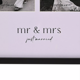 Amore Black Multi Aperture Frame - Mr & Mrs | AM284