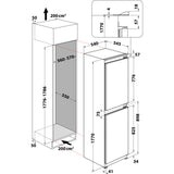 Whirlpool Integrated Stop Frost Fridge Freezer | ART4550SF1