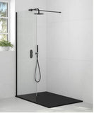 ASPECT 1200mm Wetroom Panel - Matt Black | AWRP1200MB