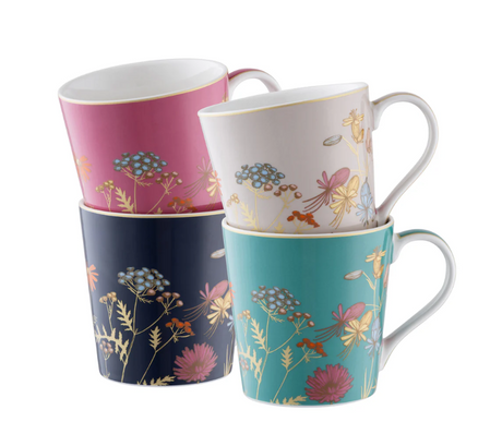Aynsley Golden Meadow Set of 4 Mugs | AYNS20070