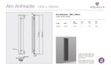 Airo Vertical Radiator - Aluminium Anthracite