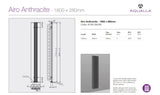 Airo Vertical Radiator - Aluminium Anthracite