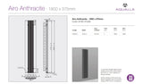 Airo Vertical Radiator - Aluminium Anthracite