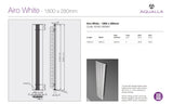 Airo Vertical Radiator - Aluminium White