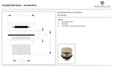 Bath Clicker Waste – Brushed Brass
