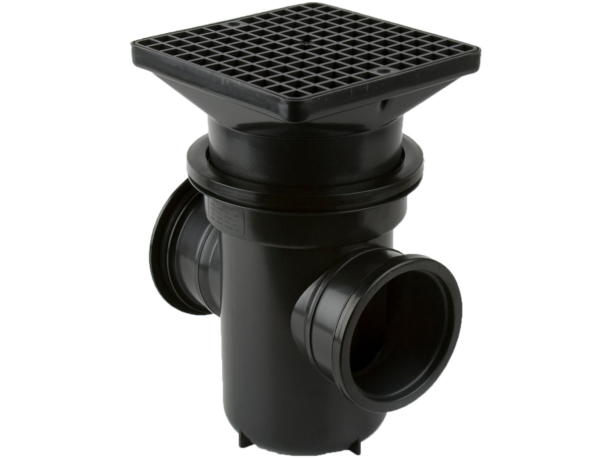 Back Inlet Roddable Gully 90° Outlet Square Grid | B1003