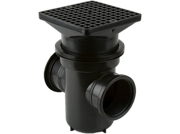 Back Inlet Roddable Gully 90° Outlet Square Grid | B1003