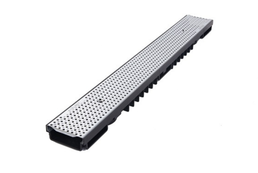 A15 Drainage Channel Perforated Galvanized Grating 55mm | BBET1063
