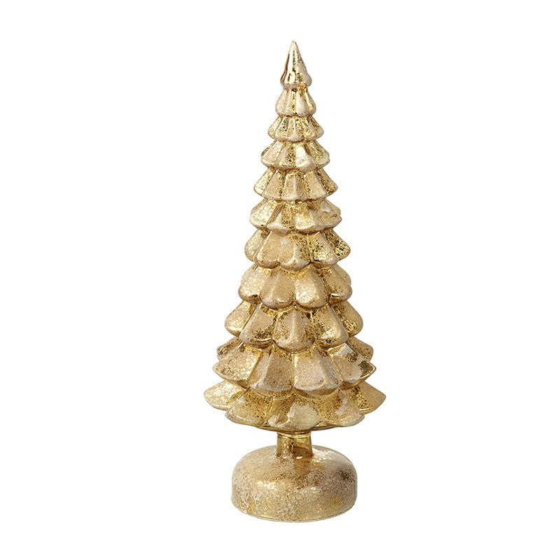 Heaven Sends Glass Light Up Vintage Gold Tree | BBQ253