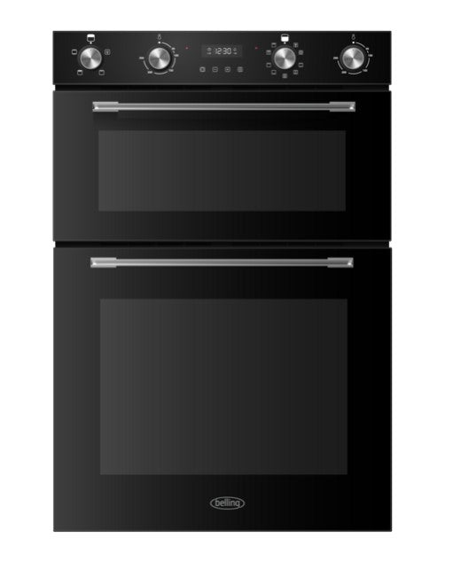 Belling Built-In Double Oven - Black | BI904MFBLK