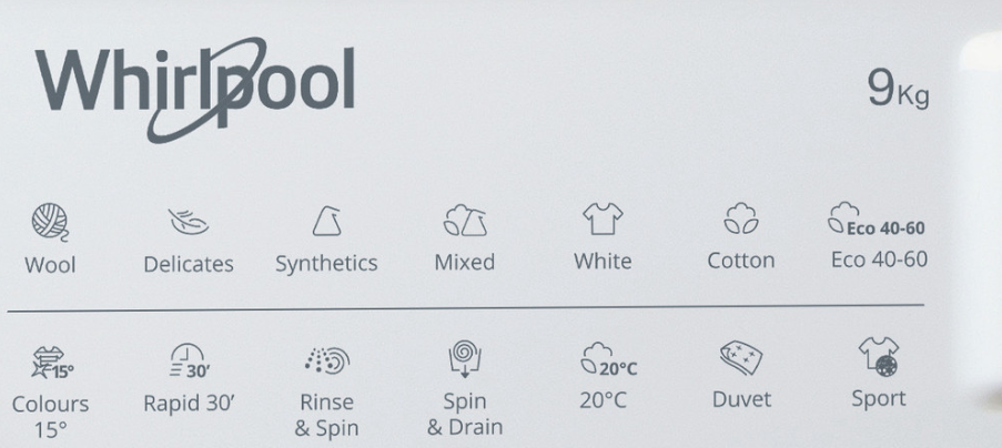 Whirlpool 9kg 1400 Spin Integrated Washing Machine | BIWMWG91485