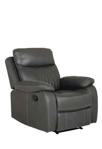 Barkley 1 Seater Manual Recliner Dark Grey | BLY-311-DKGY