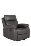 Barkley 1 Seater Manual Recliner Dark Grey | BLY-311-DKGY