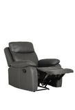 Barkley 1 Seater Manual Recliner Dark Grey | BLY-311-DKGY