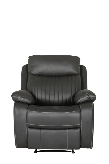 Barkley 1 Seater Manual Recliner Dark Grey | BLY-311-DKGY
