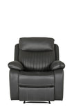 Barkley 1 Seater Manual Recliner Dark Grey | BLY-311-DKGY