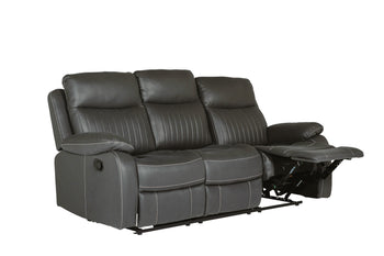 Barkley 3 Seater Manual Recliner Dark Grey | BLY-313-DKGY