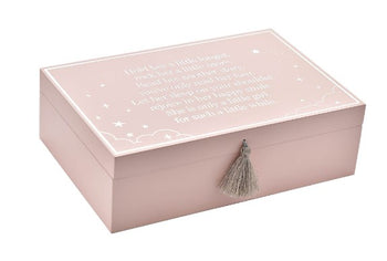 Bambino Wooden Keepsake Box Pink | BM190
