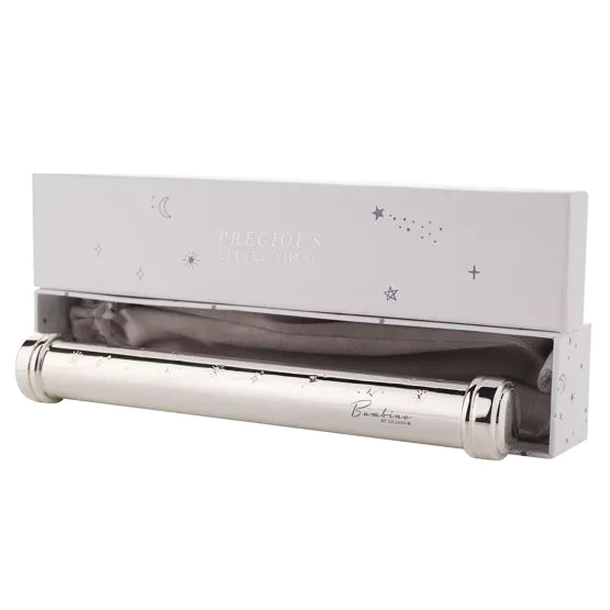 Bambino Silver Plated Celestial Certificate Holder | BM260