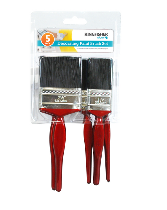 Kingfisher 5 Piece Paint Brush Set | BR5P
