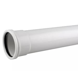 Wavin Soil S/S Pipe 110mm White 4m | C3765W