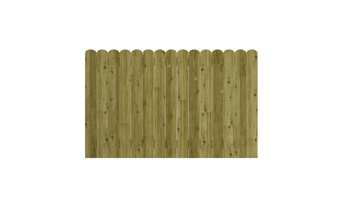 Closed Cottage Fence Panel Green 1.8m x 1.8m | CBC6G