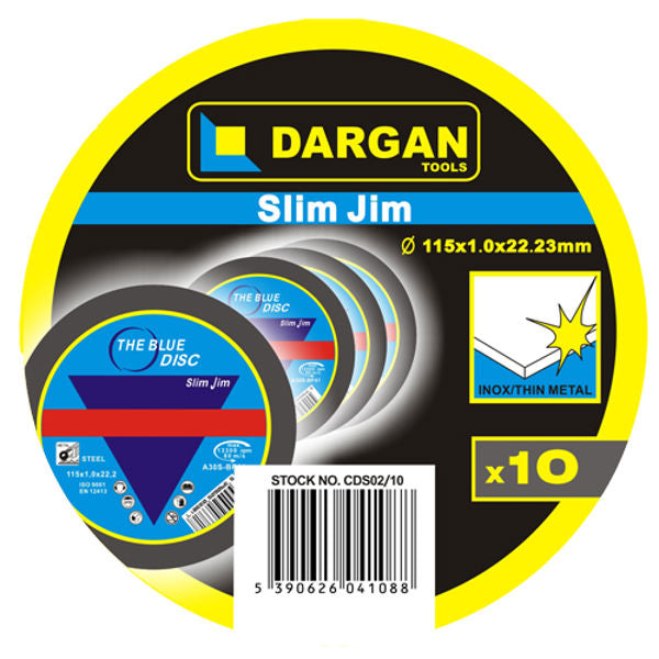 Dargan Slim Jim Steel Cutting Disc 4 1/2" ( Pack 10 ) | CDS0210