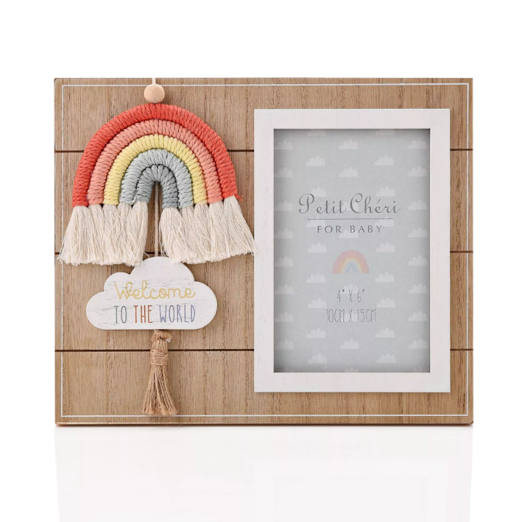 Petit Cheri Rainbow Photo Frame 4'' x 6" - Welcome | CG1904