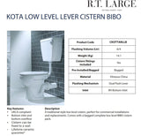 Kota Low Level Lever Cistern Bibo | CKOTTANLLB