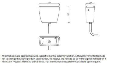 Kota Low Level Lever Cistern Bibo | CKOTTANLLB
