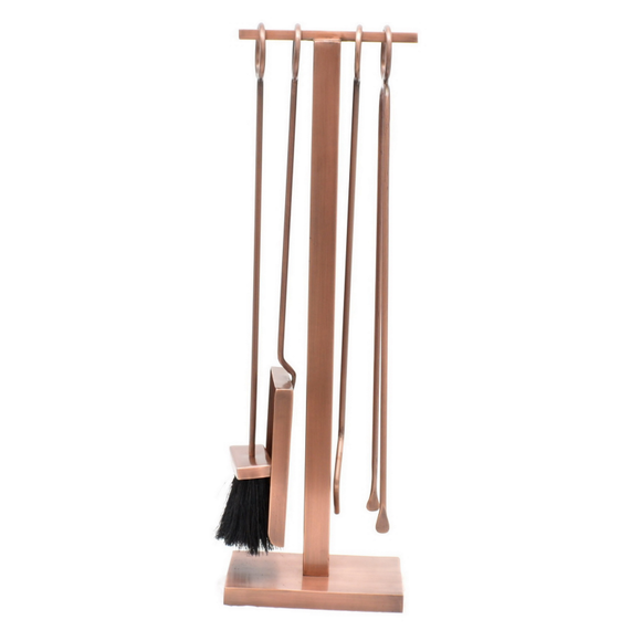 Castle Living Hanging 5 Piece Companion Set Antique Copper | CL408003