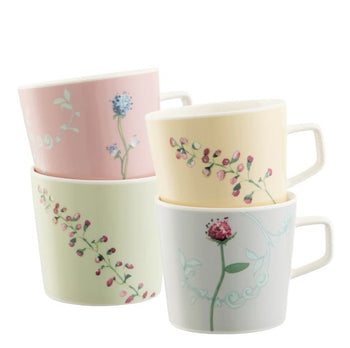 Belleek Aynsley Camille Pastle Set of 4 Mugs | CLAS50501