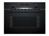 Bosch Series 4 Built-In Microwave Oven with Hot Air - Black | CMA583MB0B
