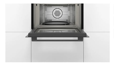 Bosch Series 4 Built-In Microwave Oven with Hot Air - Black | CMA583MB0B