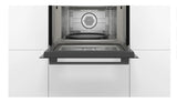 Bosch Series 4 Built-In Microwave Oven with Hot Air - Black | CMA583MB0B