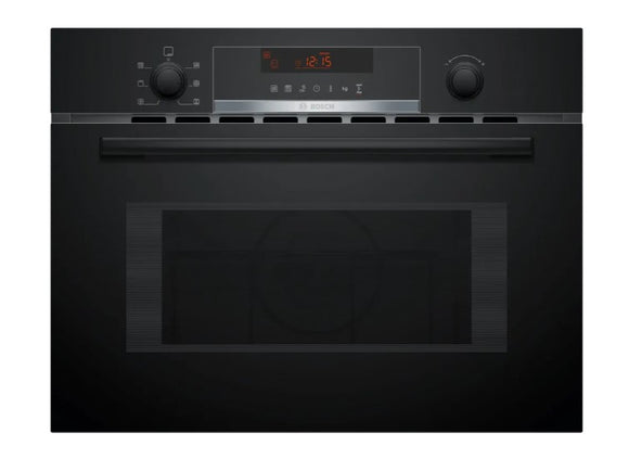 Bosch Series 4 Built-In Microwave Oven with Hot Air - Black | CMA583MB0B