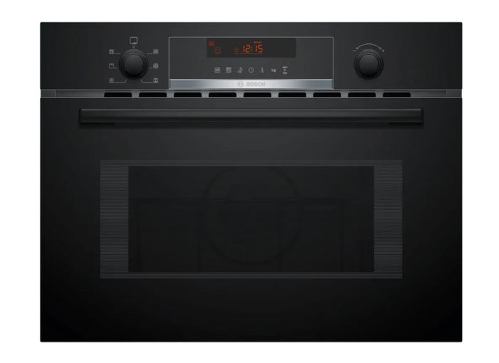 Bosch Series 4 Built-In Microwave Oven with Hot Air - Black | CMA583MB0B