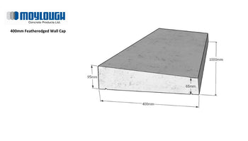 400mm Feather Edged Wall Caps | CP014