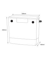 Dual Flush Concealed Cistern Chrome | CPS125CP