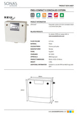 Dual Flush Concealed Cistern Chrome | CPS125CP