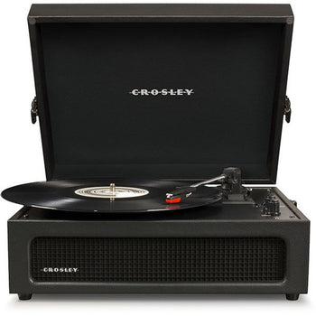 Crosley Voyager Portable Turntable with Bluetooth Receiver and Built-in Speakers - Black| CR8017B-BK